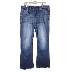 Women's Faded Blue Bootcut Jeans